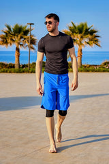 Marina Sax Blue Modest Men’s Swim Shorts - S2505-2