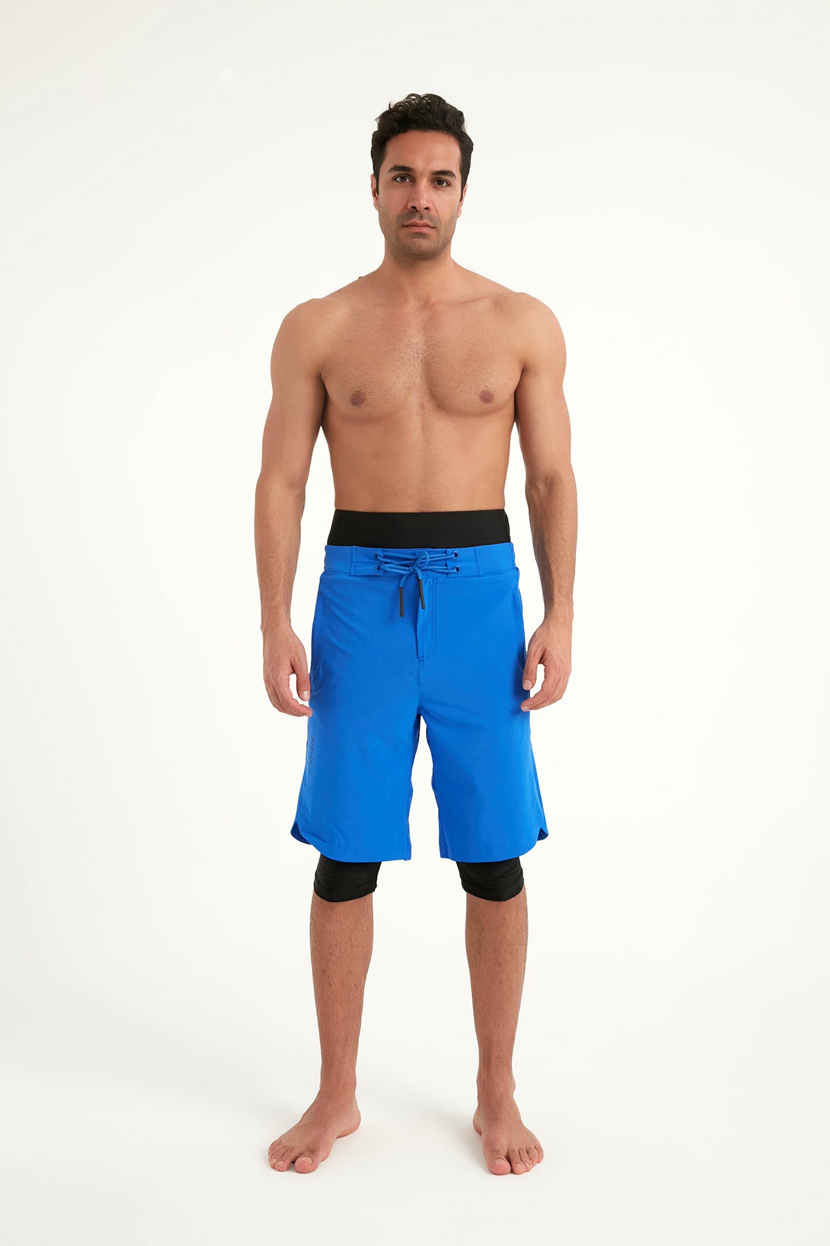 Marina Sax Blue Modest Men’s Swim Shorts - S2505-2