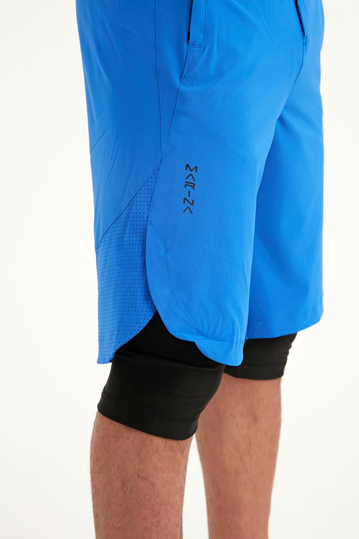 Marina Sax Blue Modest Men’s Swim Shorts - S2505-2