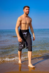 Marina Black Modest Men’s Swim Shorts - S2503-1