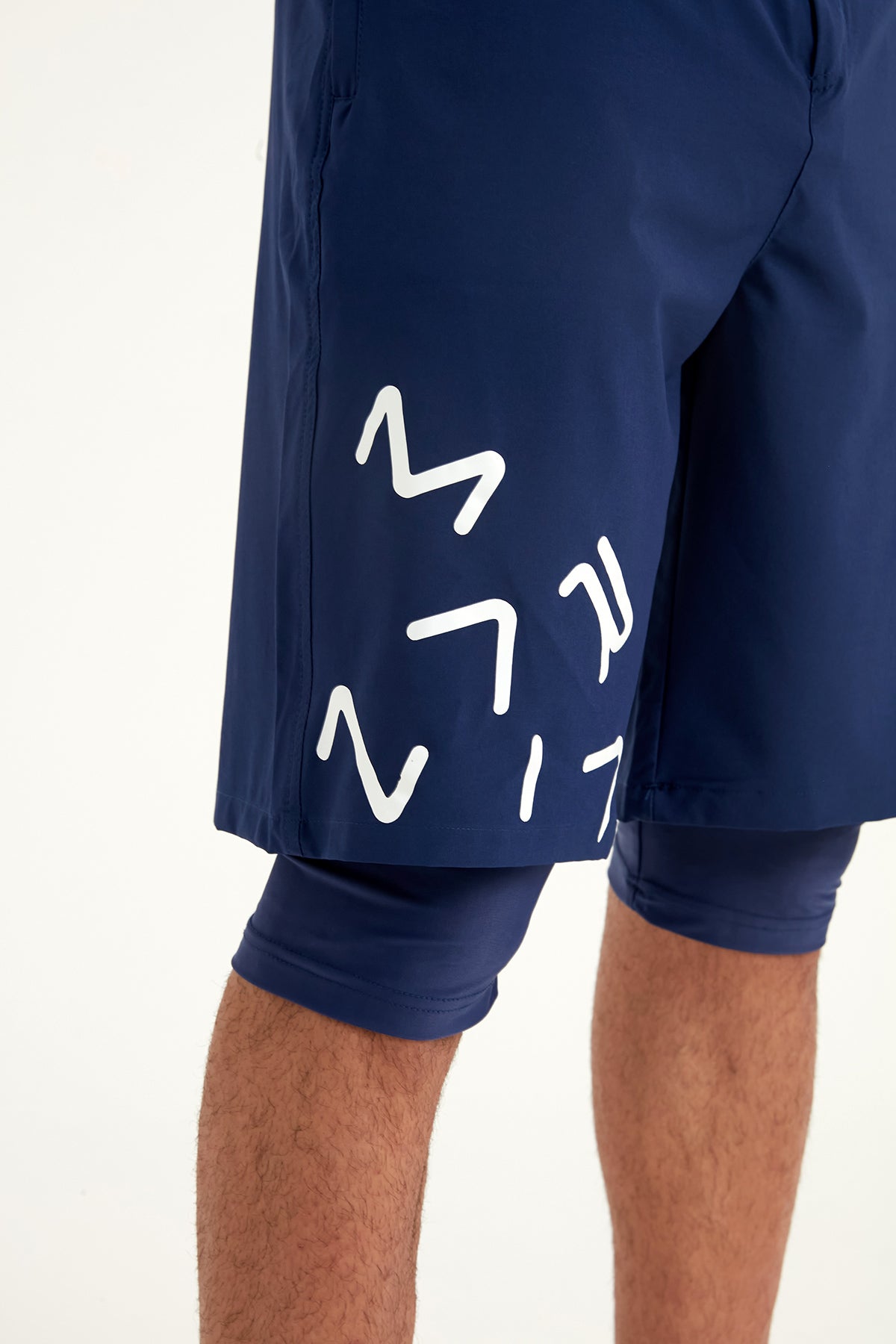 Marina Navy Blue Modest Men’s Swim Shorts - S2503-2