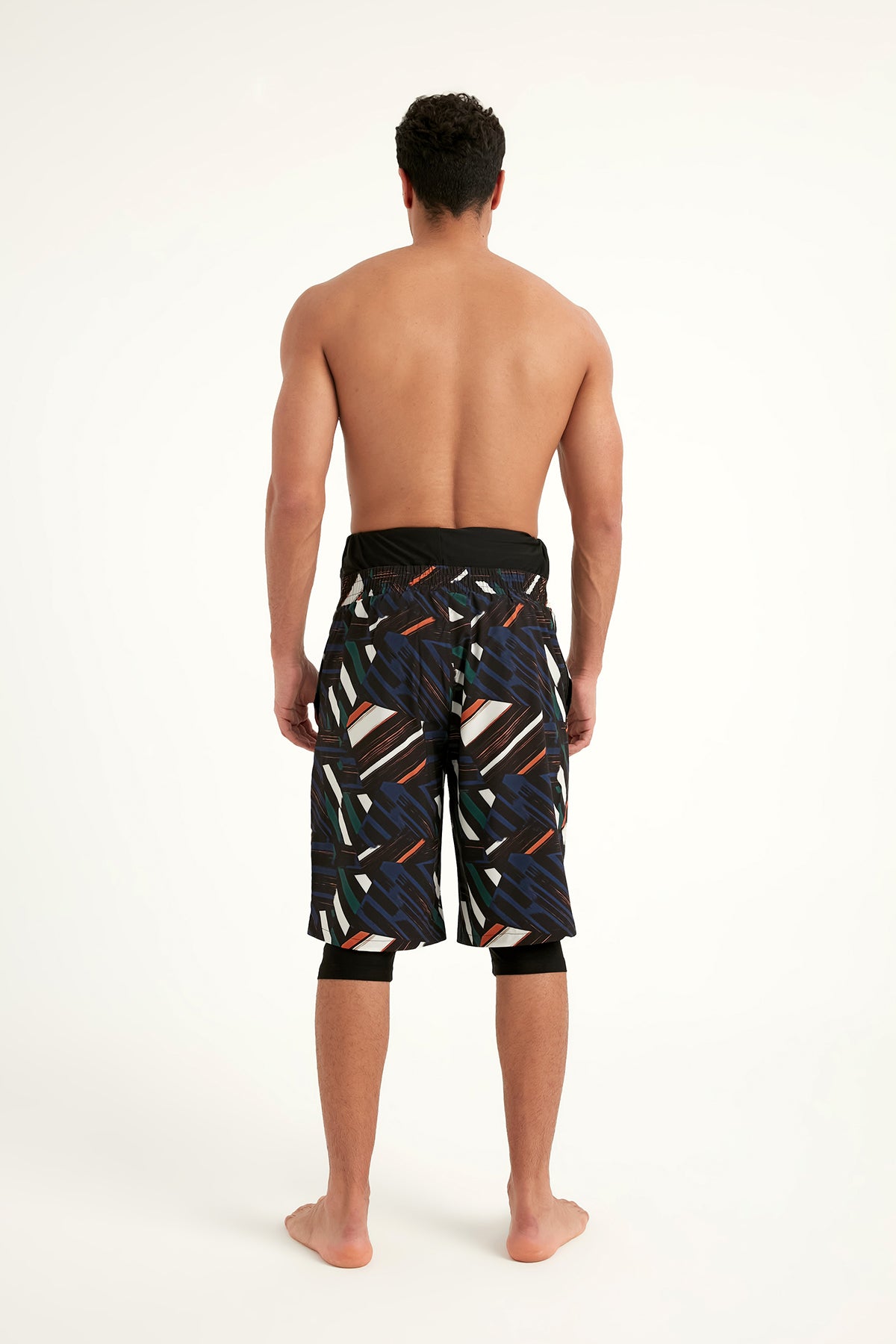 Marina Black Modest Men’s Swim Shorts - S2502