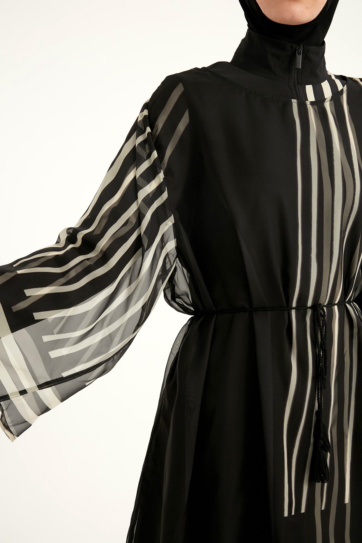 Marina Striped Chiffon Kimono – P2511