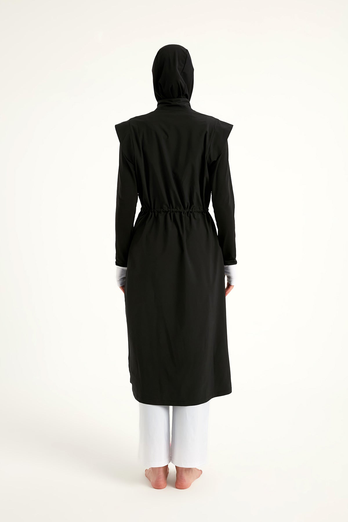 Black Full Coverage Islamic Swimwear Burkini Set M2501-2