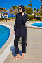 Marina Black Modest Swimwear Burkini – M2508-1