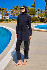 Marina Black Modest Swimwear Burkini – M2508-1