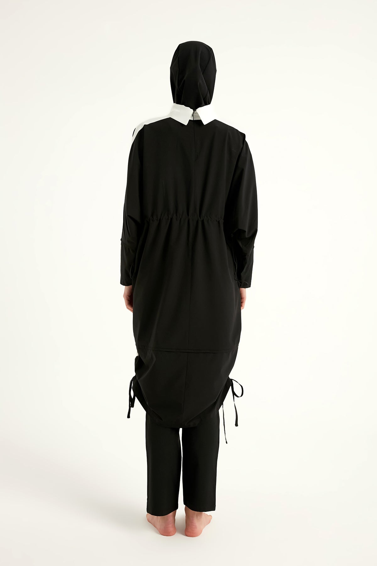 طقم بوركيني أسود محتشم يغطي الجسم بالكامل M2521-3 