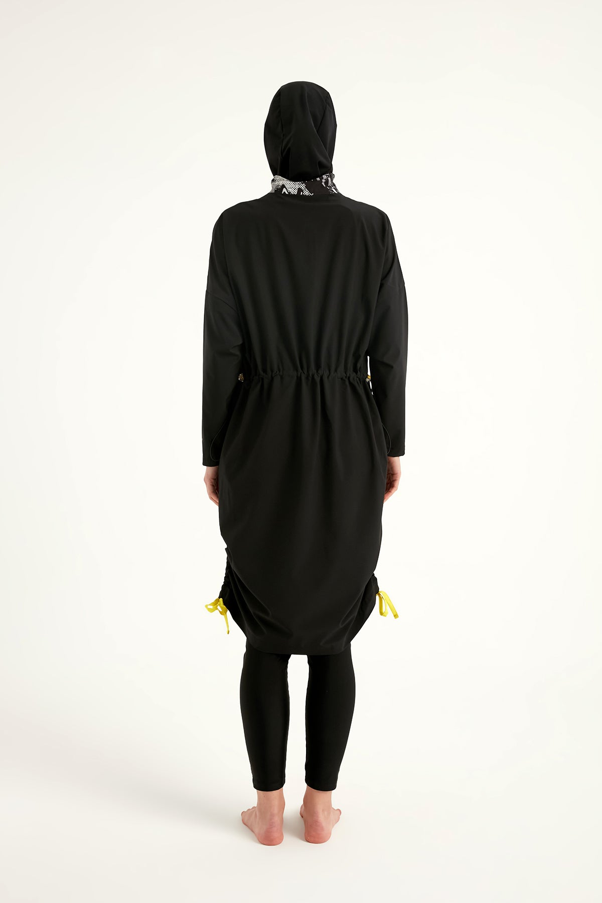 Black Full Coverage Modest Swimwear Burkini Set M2536 USA