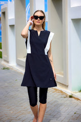 Marina Black Modest Half-Coverage Swimsuit - H2511