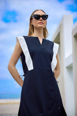 Marina Black Modest Half-Coverage Swimsuit - H2511