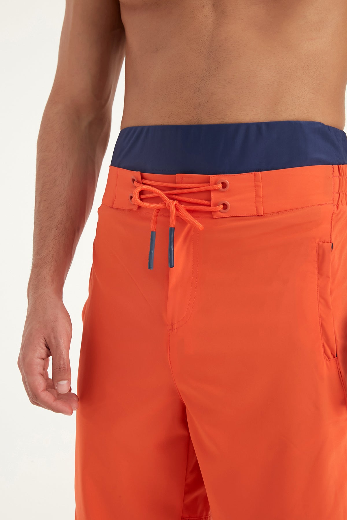 Marina Orange Modest Men’s Swim Shorts - S2505-3