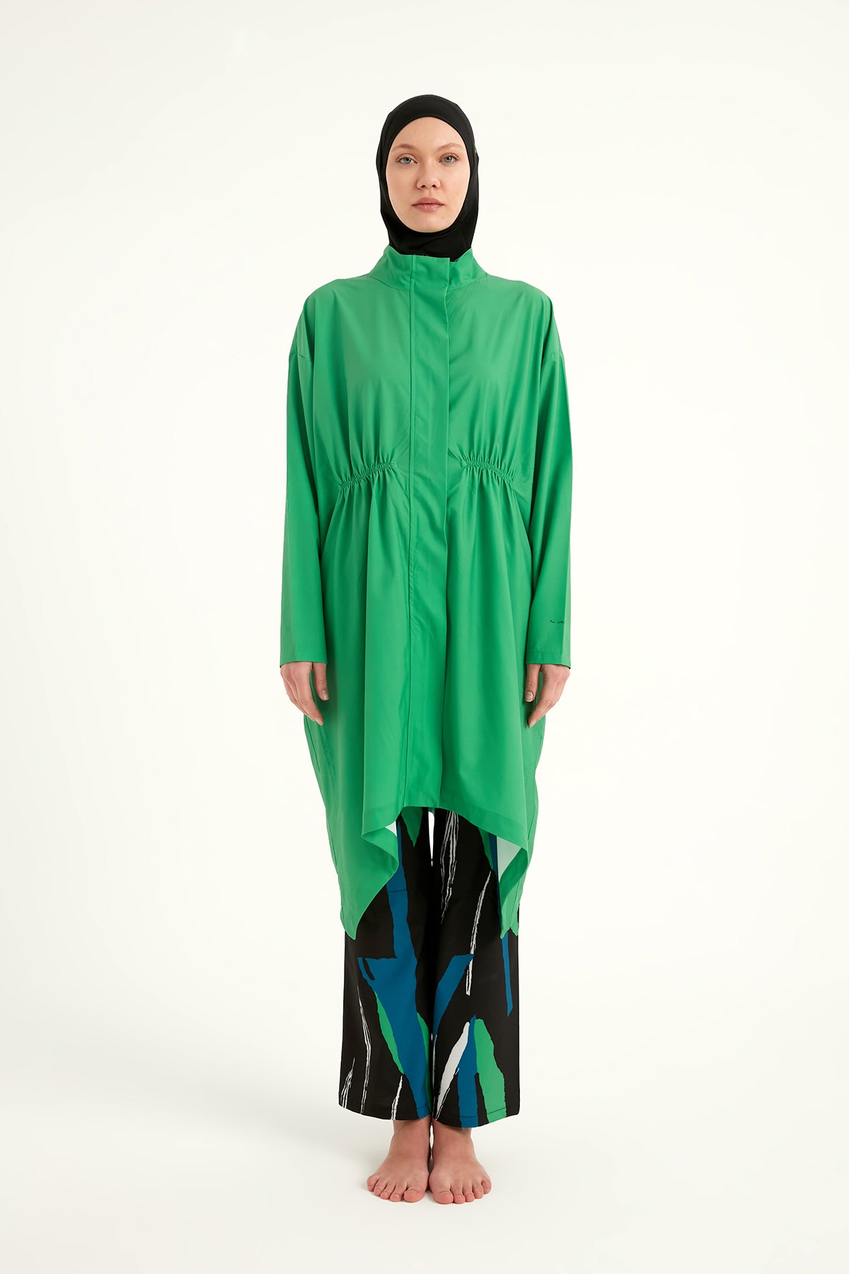 Green High Performance Full Coverage Burkini Set M2503-1