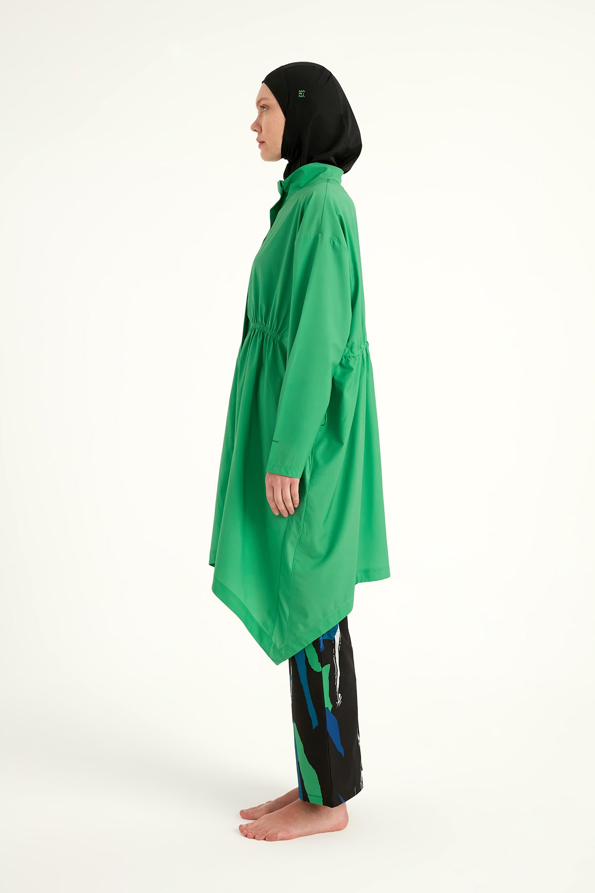 Green High Performance Full Coverage Burkini Set M2503-1