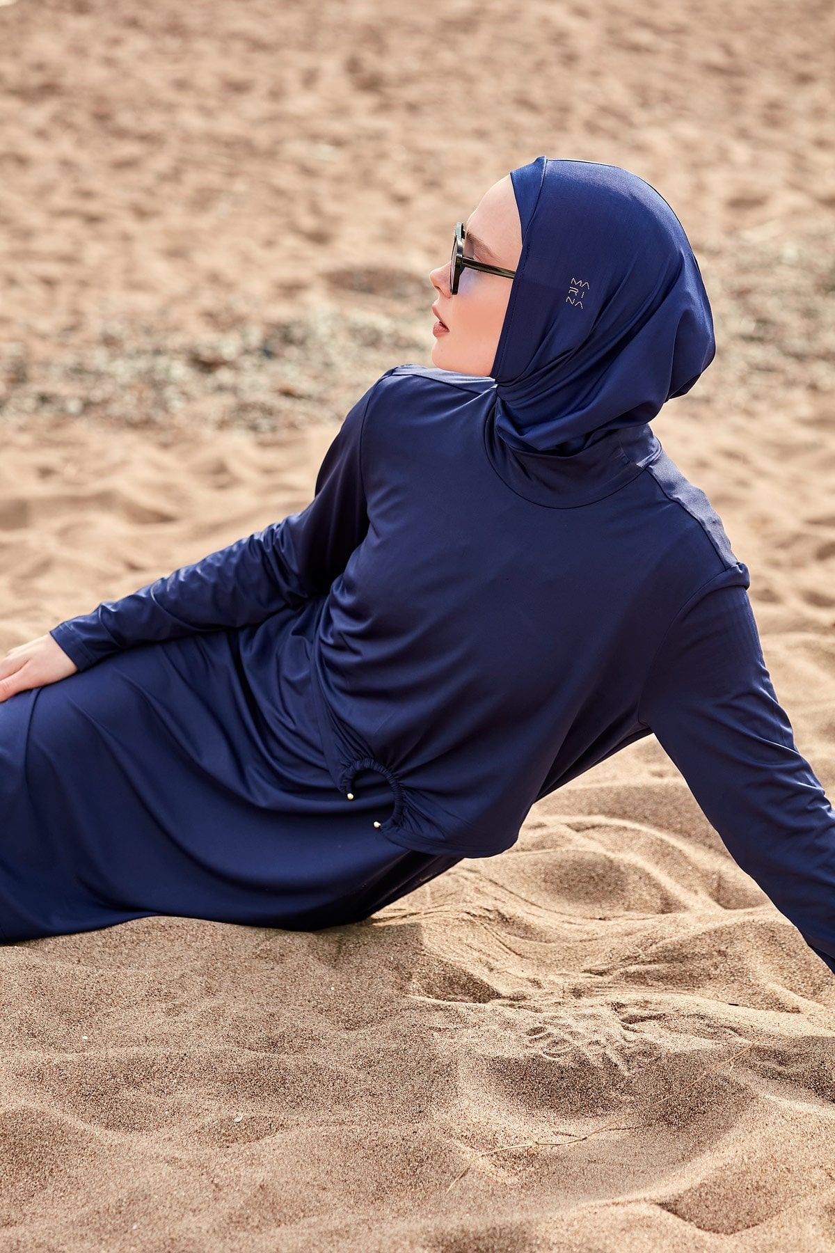 Lycra Navy Burkini Modest Swimwear M2462