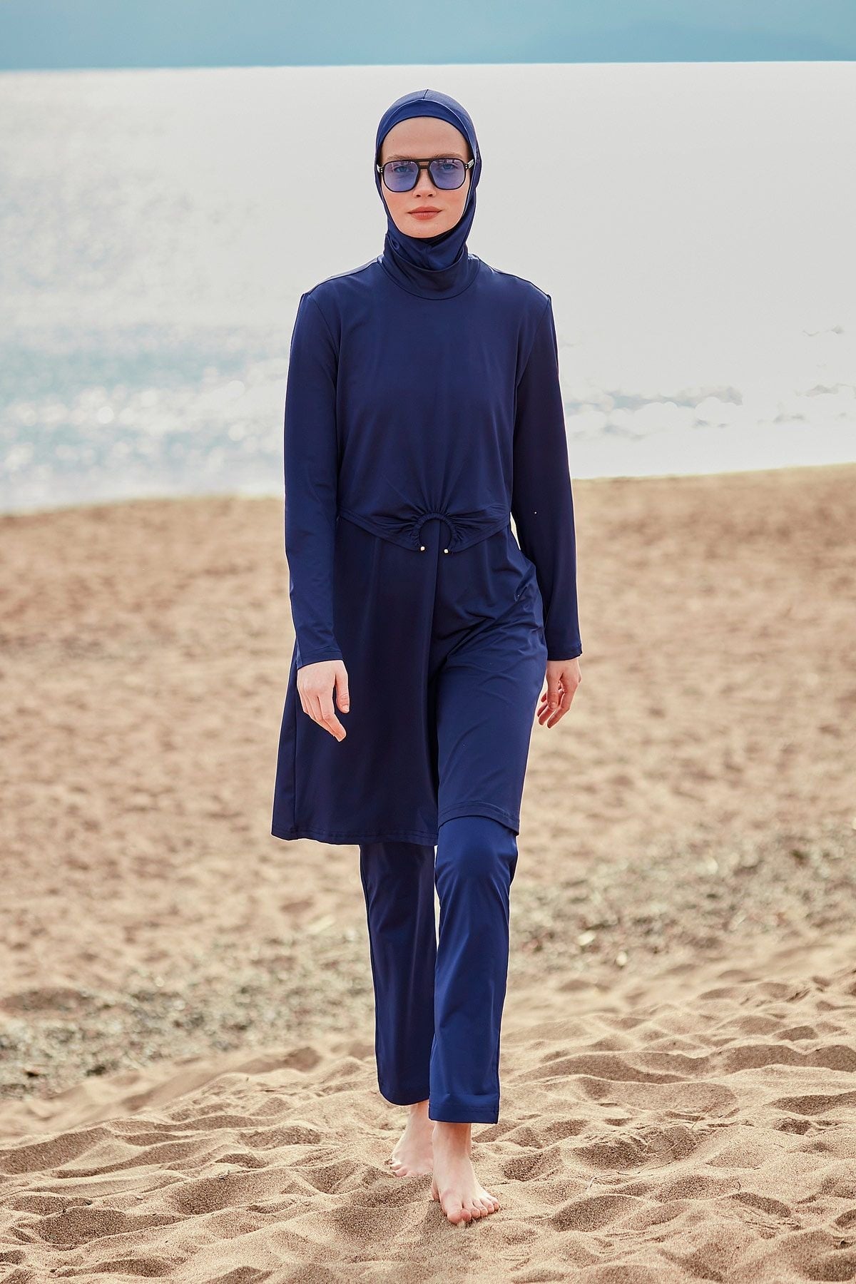 Lycra Navy Burkini Modest Swimwear M2462 Main image