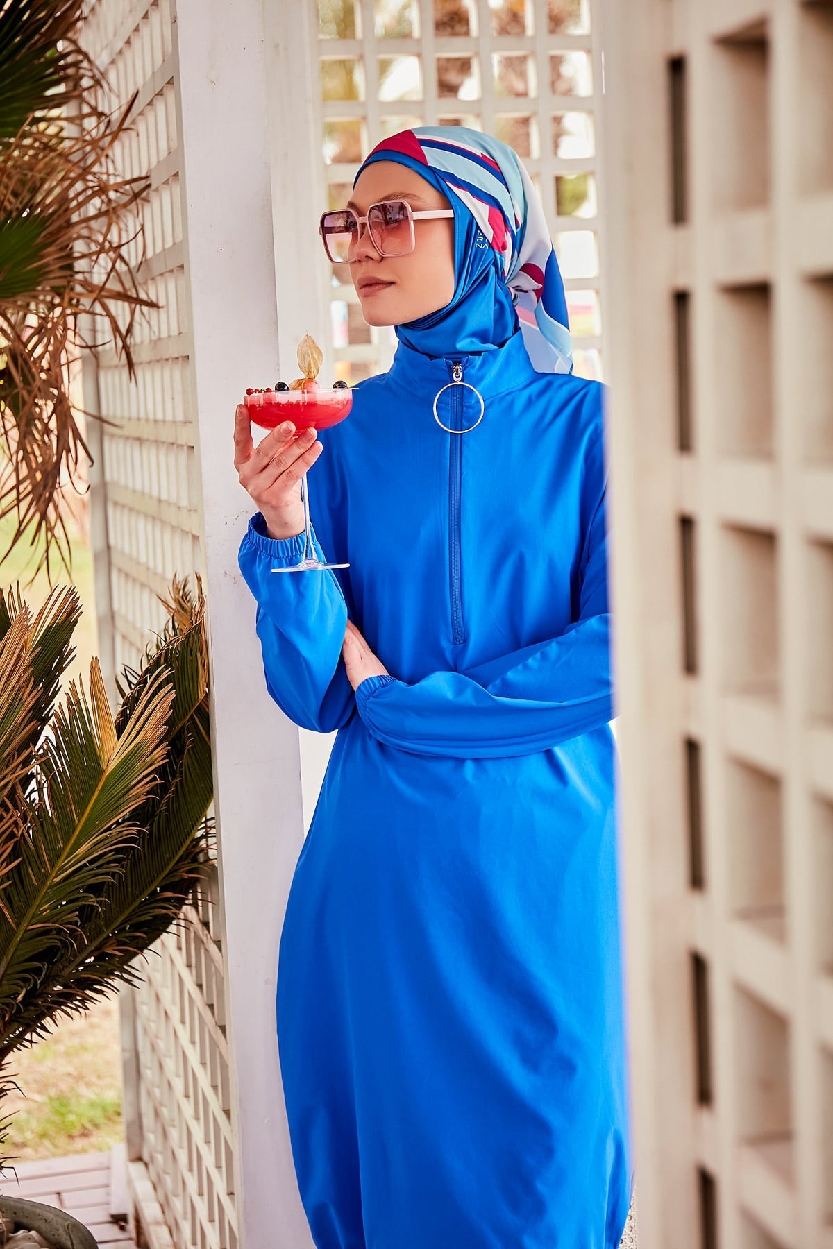 Woven Sax Burkini Modest Swimwear M2404 AUS
