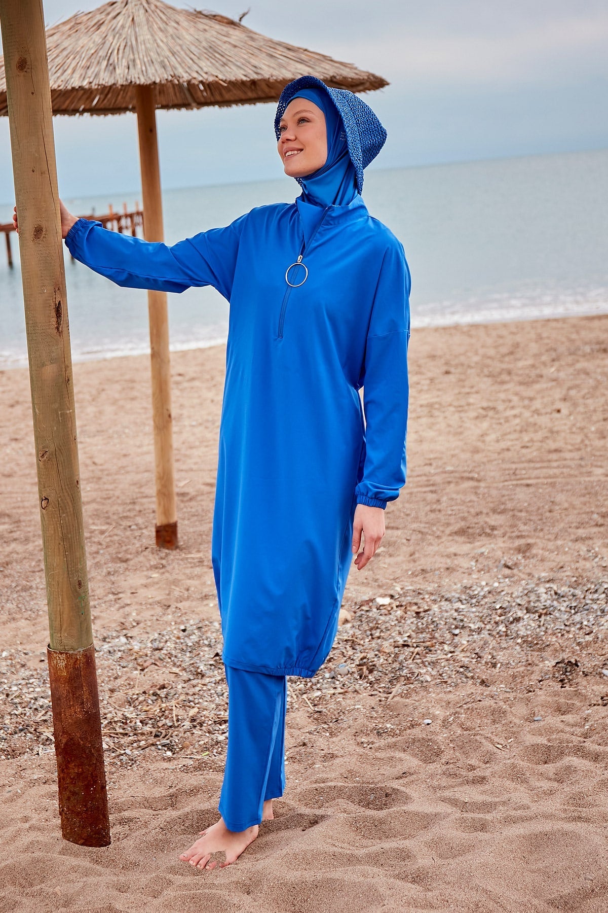 Woven Sax Burkini Modest Swimwear M2404 AUS Main image
