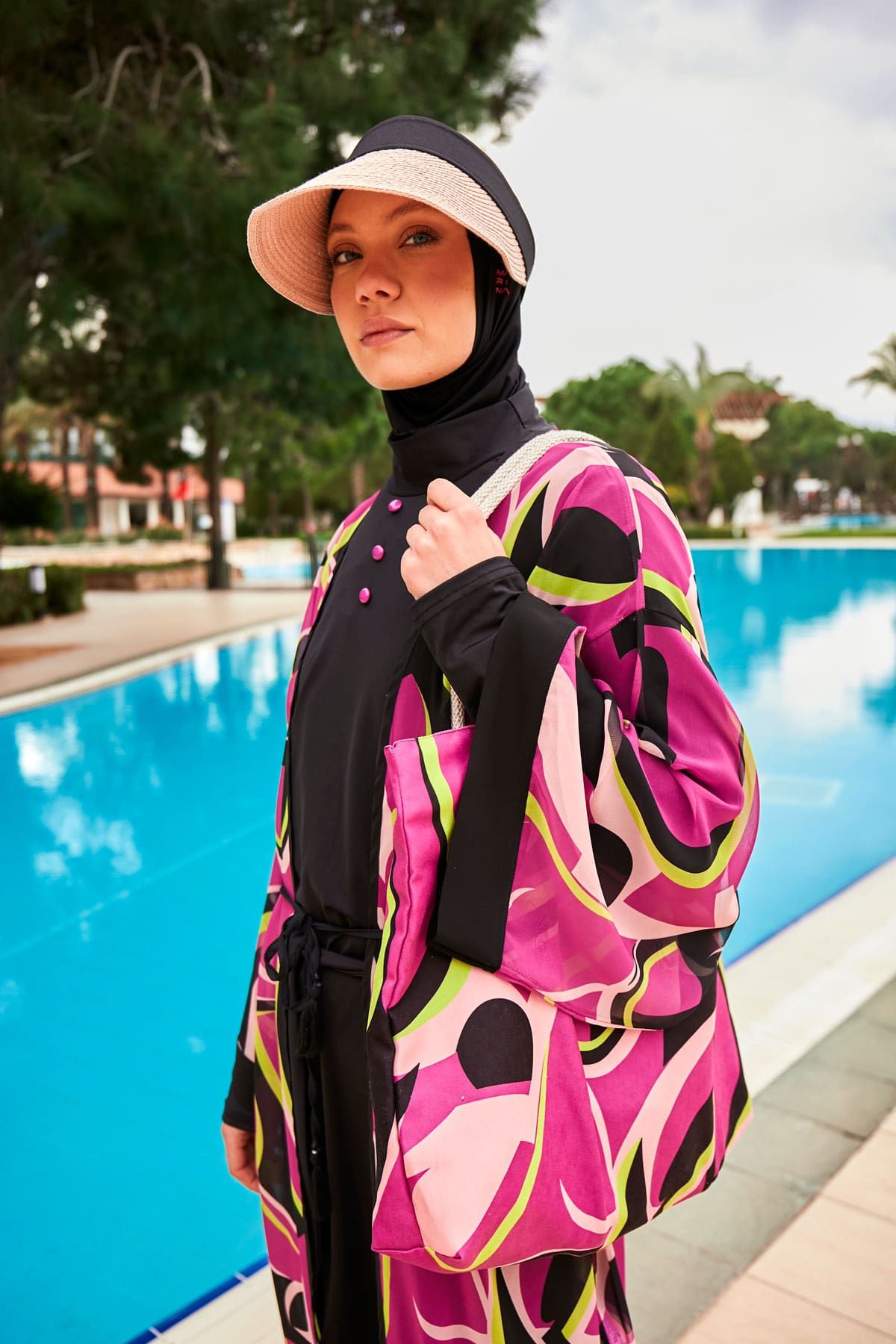 Colourful Pareo Kimono P2413