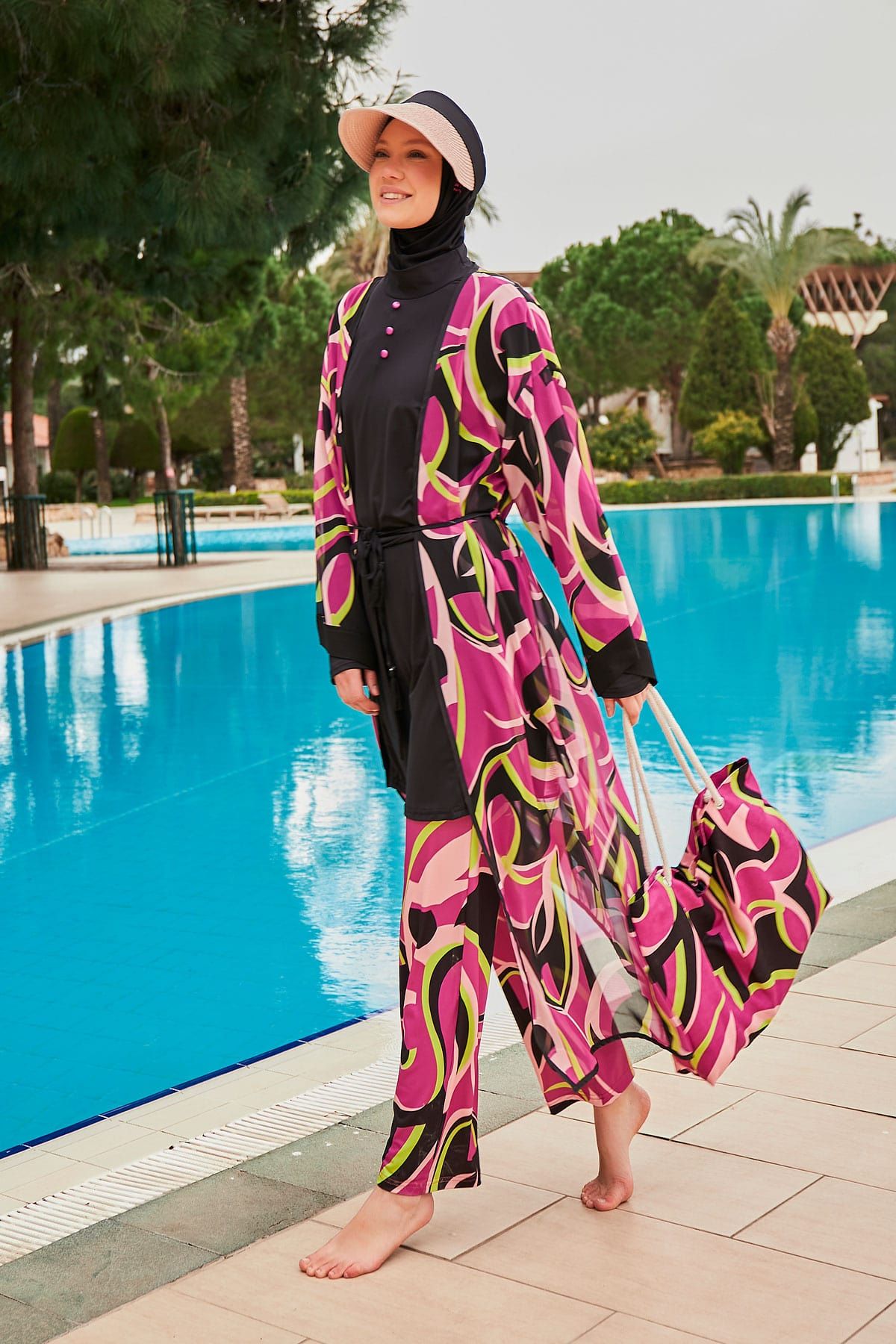 Colourful Pareo Kimono P2413