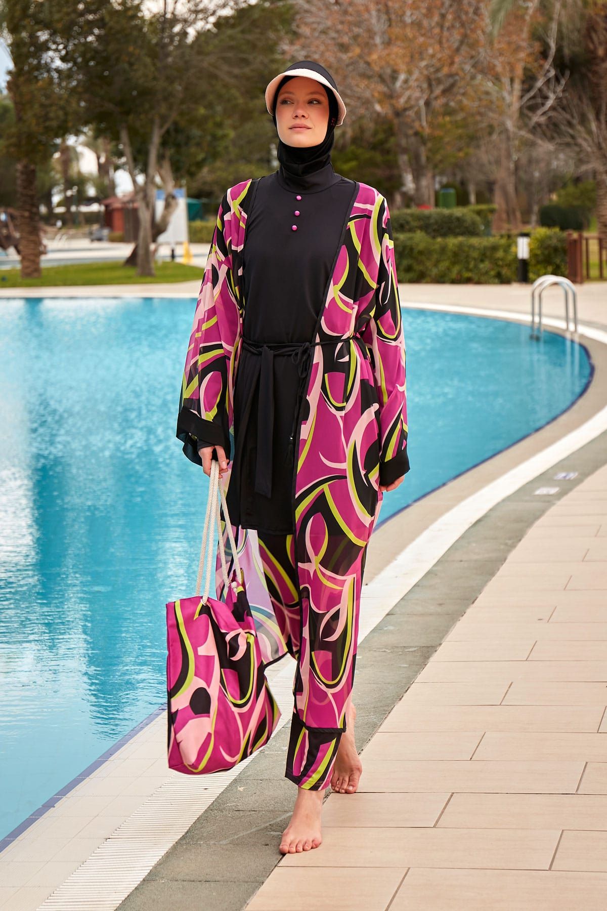 Colourful Pareo Kimono P2413