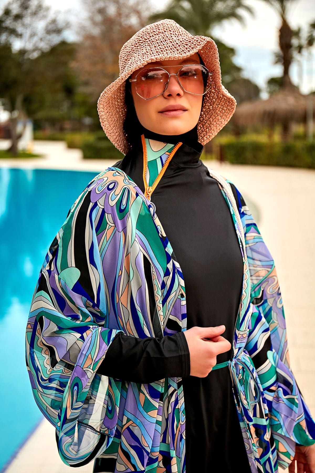 El Örgusü Camel Hasır Şapka 14399 صورة ثانوية