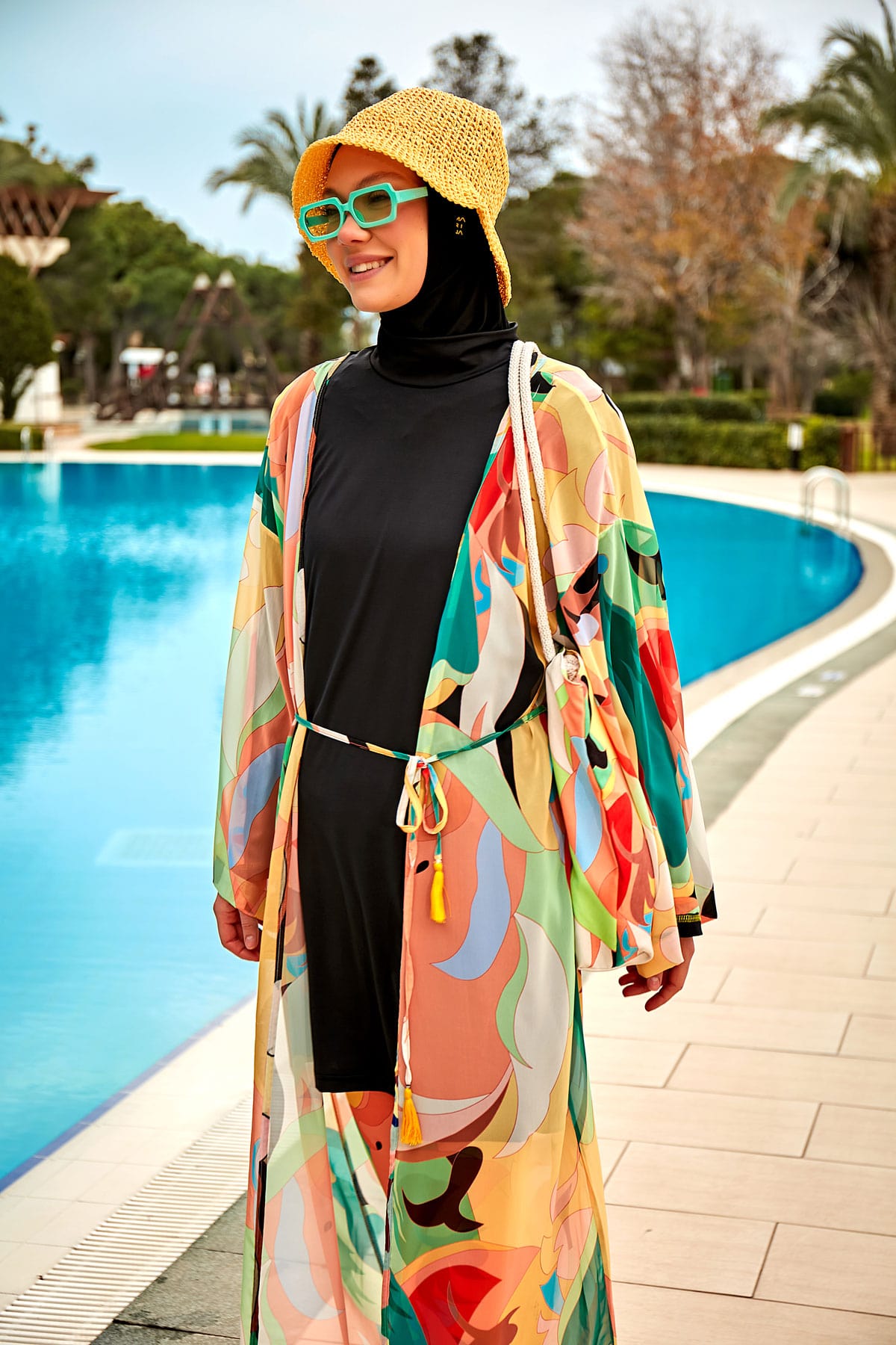 Colourful Pareo Kimono P2404