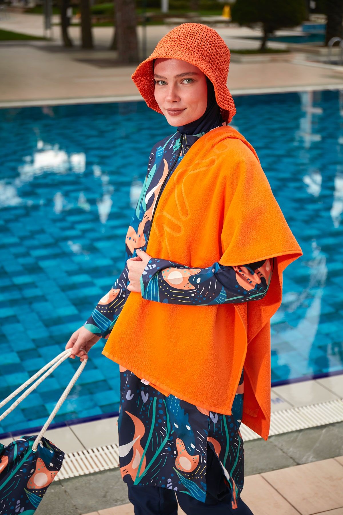 Orange Beach Towel PH23-12092 Main image