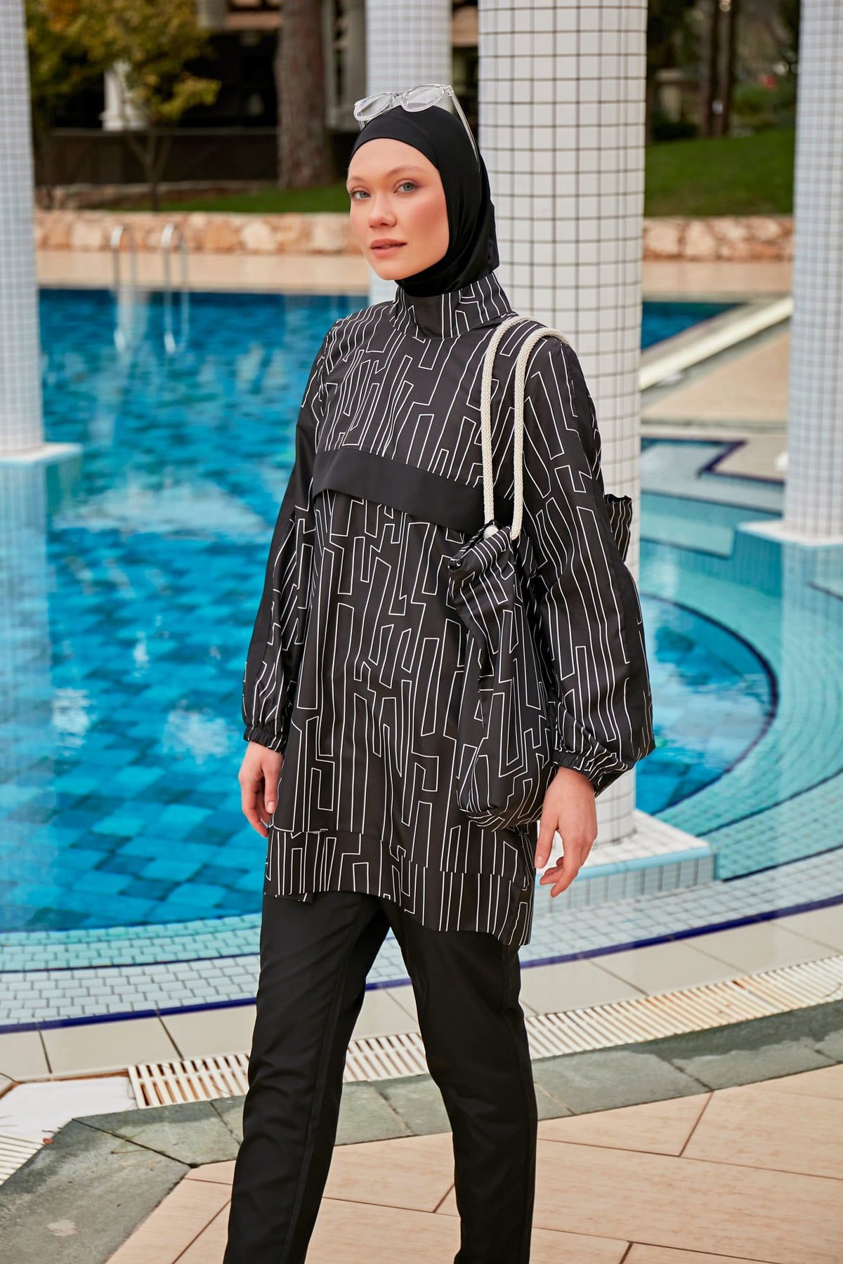 Colourful Burkini Modest Swimwear R2406