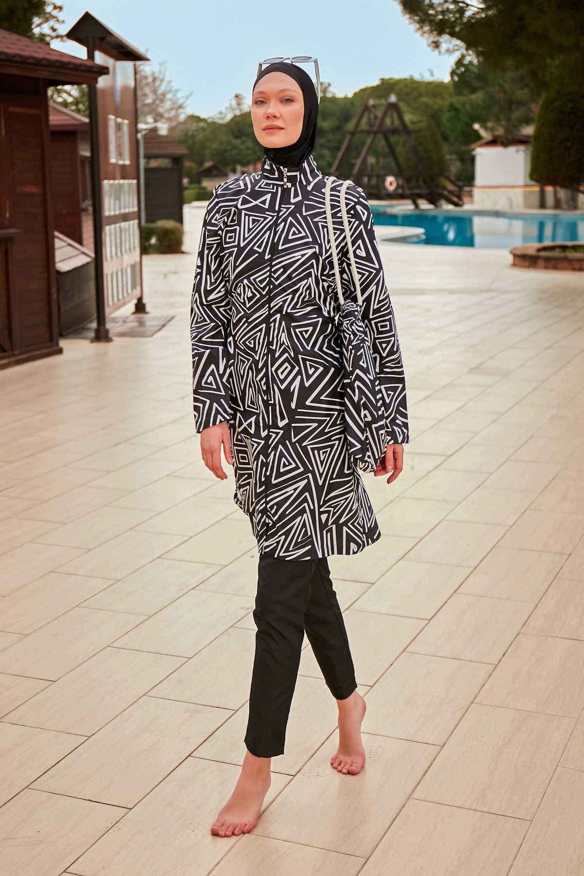 Colourful Burkini Modest Swimwear R2403