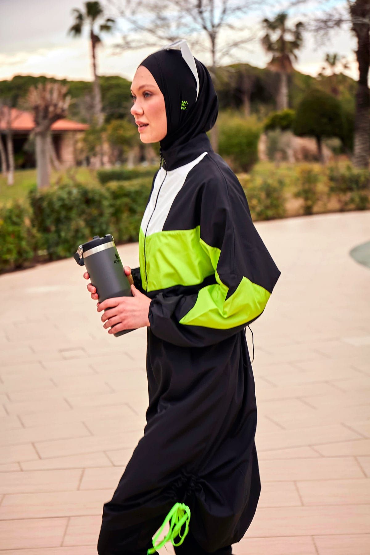 Woven Black Burkini Modest Swimwear M2421 Main image