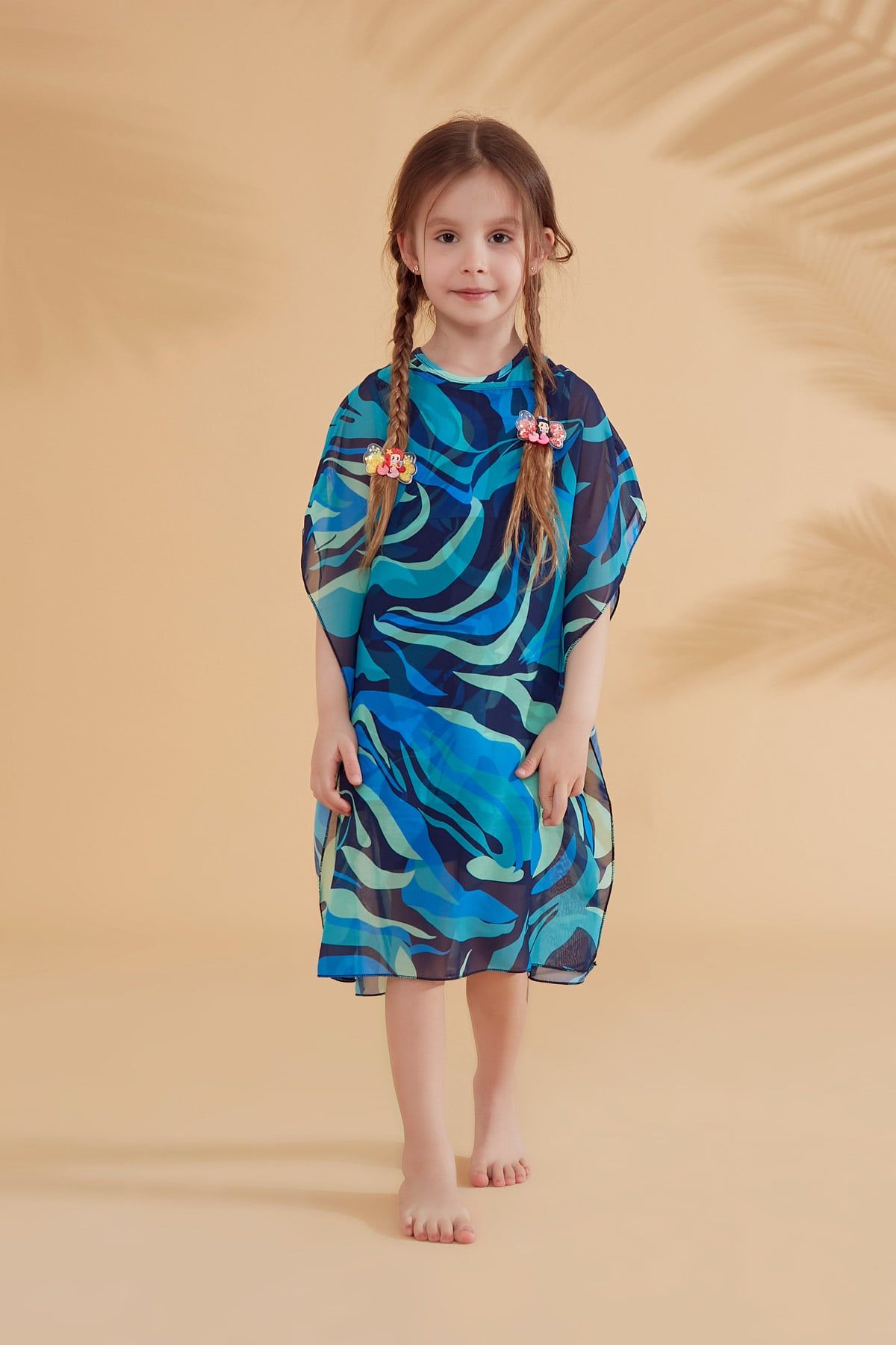 Lycra Navy Kids Swimsuit K2334