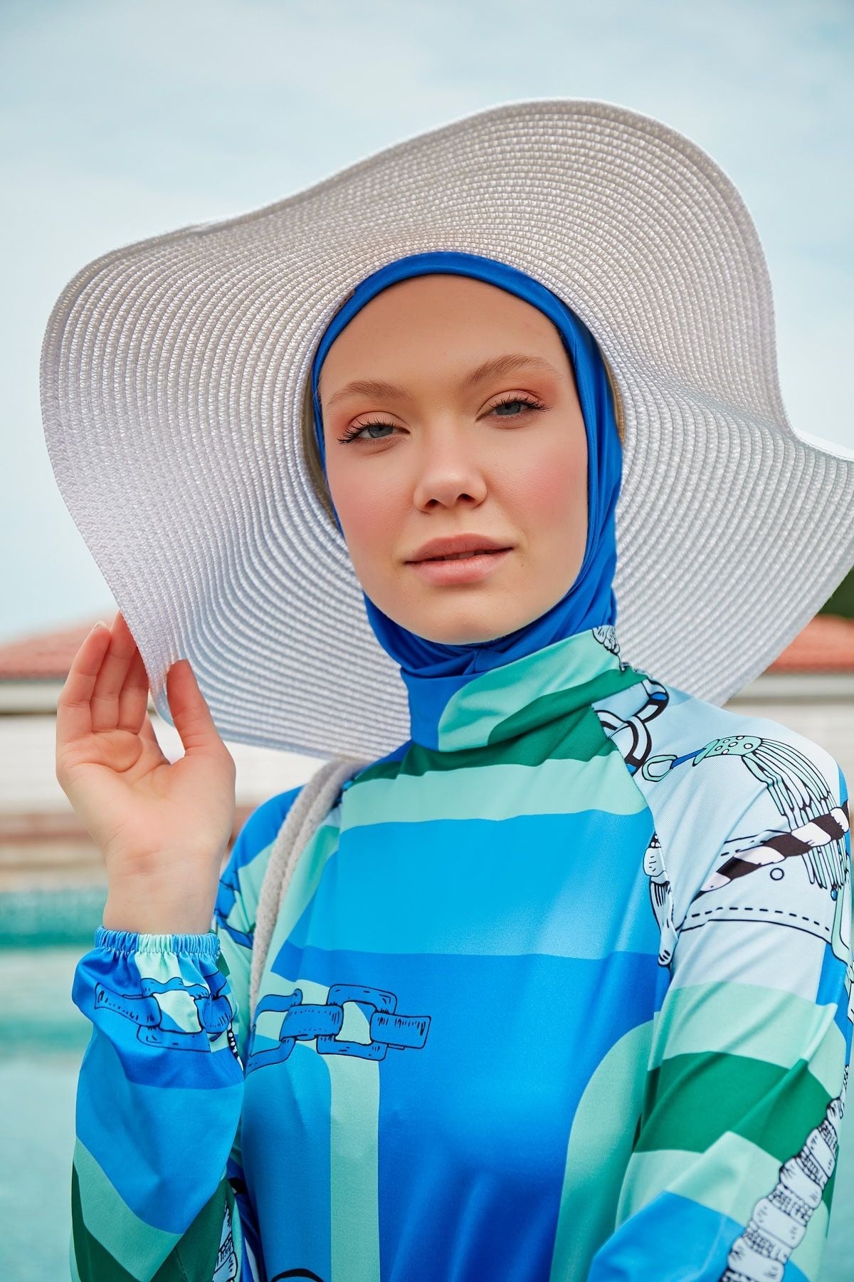 ملابس سباحة محتشمة من الليكرا ساكس بوركيني M2315