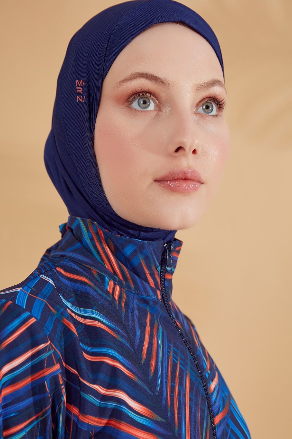 Woven Navy Burkini Modest Swimwear M2305