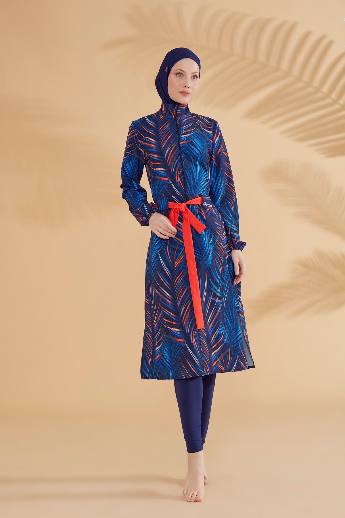 Woven Navy Burkini Modest Swimwear M2305