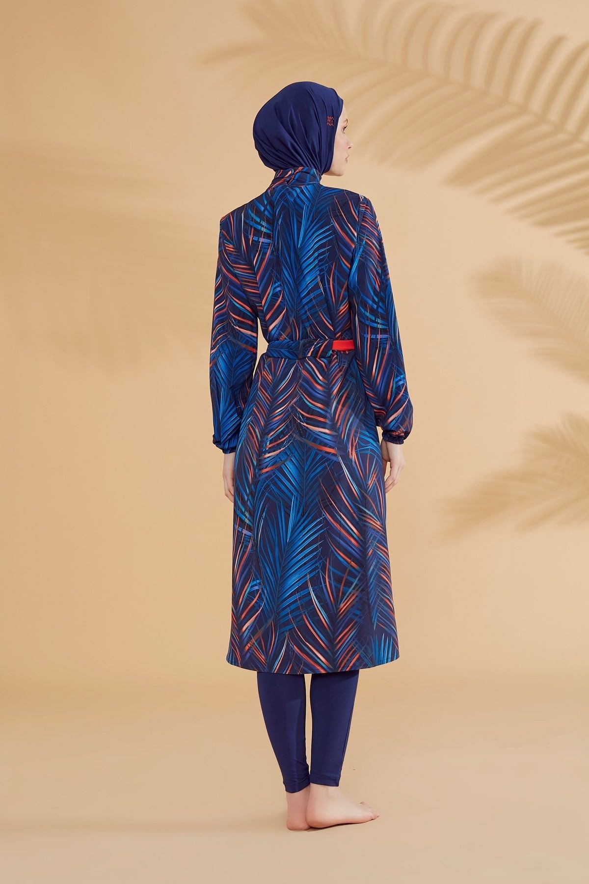 Woven Navy Burkini Modest Swimwear M2305