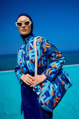 Rivamera Full Coverage Swimsuit R2503 - Blue