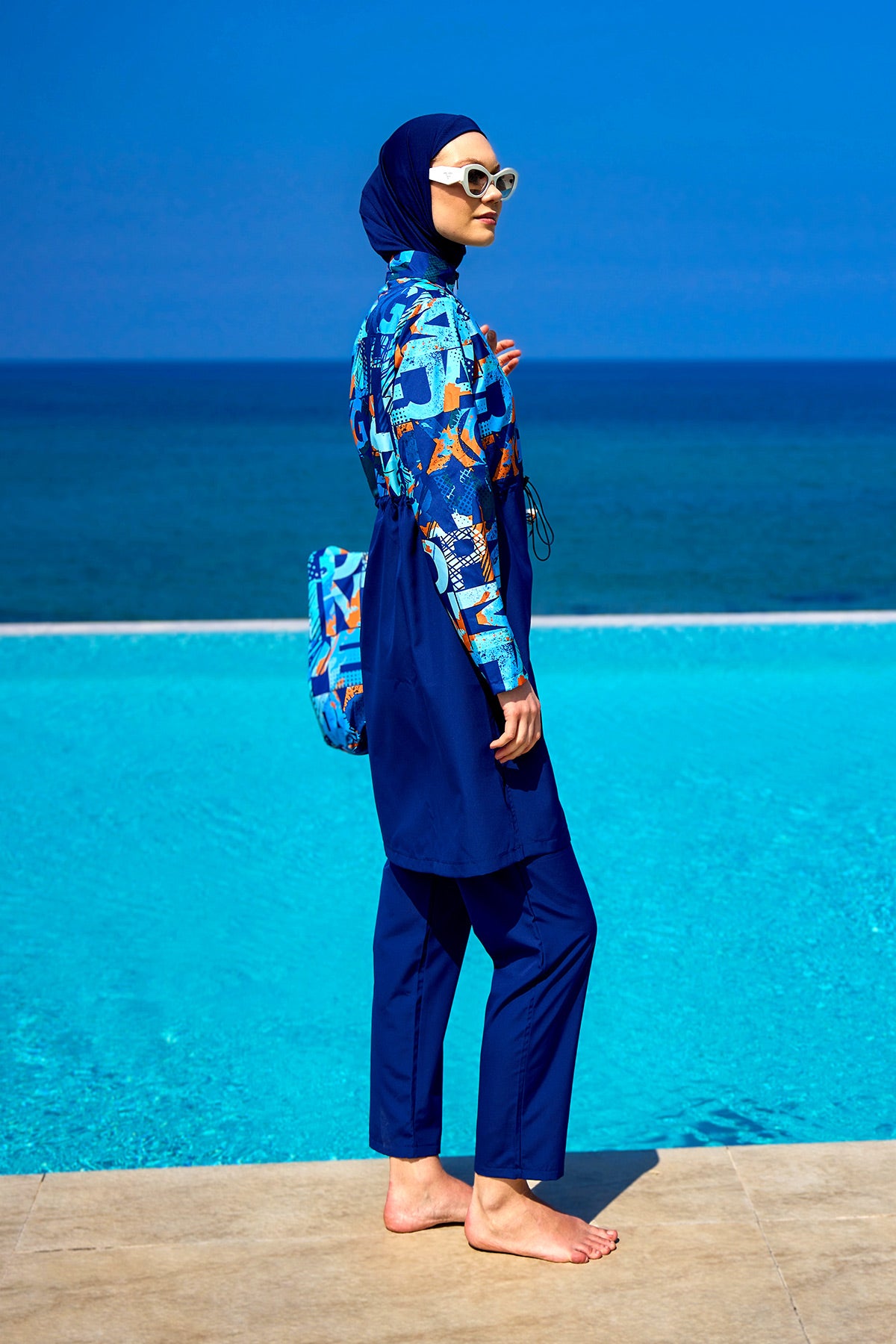 Rivamera Full Coverage Swimsuit R2503 - Blue