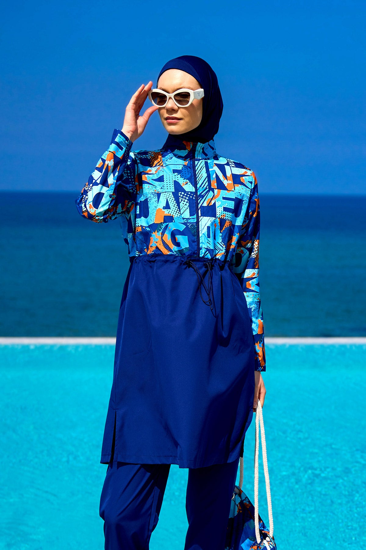 Rivamera Full Coverage Swimsuit R2503 - Blue