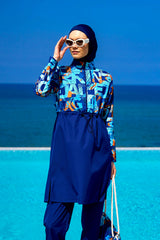 Rivamera Full Coverage Swimsuit R2503 - Blue