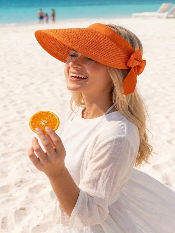 Orange Straw Hat 14624